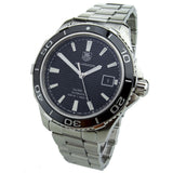 Tag Heuer Aquaracer Caliber 5 Automatic Black Dial Silver Steel Strap Watch for Men - WAK2110.BA0830 Authentic Buy Shop Now