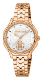 Just Cavalli Classic White Dial Rose Gold Steel Strap Watch for Women - RV1L225M0061 Authentic Buy Shop Now