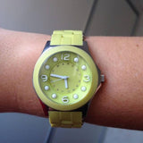 Marc Jacobs Dress Green Dial Green Silicone Strap Watch for Women - MBM2513 Authentic Buy Shop Now