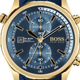 Hugo Boss Globetrotter Blue Dial Blue Silicone Strap Watch for Men - 1513822 Authentic Buy Shop Now