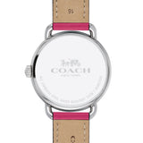 Coach Delancey White Dial Red Leather Strap Watch for Women - 14502879 Authentic Buy Shop Now