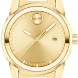 Movado Bold Verso Gold Dial Gold Steel Strap Watch for Men - 3600861 Authentic Buy Shop Now