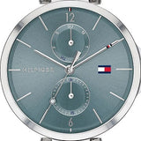 Tommy Hilfiger Angela Blue Dial Silver Steel Strap Watch for Women - 1782126 Authentic Buy Shop Now