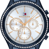 Tommy Hilfiger Ari Diamonds White Dial Blue Steel Strap Watch for Women - 1782003 Authentic Buy Shop Now
