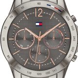 Tommy Hilfiger Haven Chronograph Quartz Grey Dial Grey Steel Strap Watch For Women - 1782196 Authentic Buy Shop Now