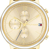 Tommy Hilfiger Madison Quartz Gold Dial Gold Steel Strap Watch For Women - 1782189 Authentic Buy Shop Now