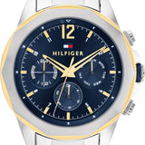 Tommy Hilfiger Lars Chronograph Blue Dial Silver Steel Strap Watch For Men - 1792059 Authentic Buy Shop Now