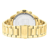 Tommy Hilfiger Lars Chronograph Gold Dial Gold Steel Strap Watch For Men - 1792060 Authentic Buy Shop Now
