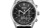 Hugo Boss Champion Black Dial Black Leather Strap Watch for Men - 1513816 Authentic Buy Shop Now