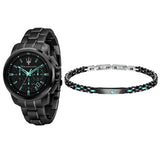 Maserati Aqua Edition Quartz Precision Chronograph Black Dial Watch For Men - R8873644003 Authentic Buy Shop Now