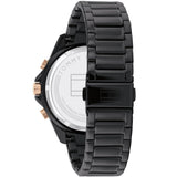 Tommy Hilfiger Aiden Chronograph Black Dial Black Steel Strap Watch For Men - 1791858 Authentic Buy Shop Now