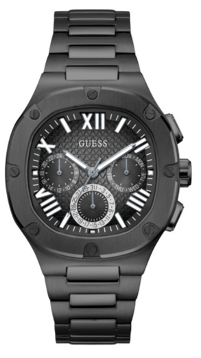 Guess Headliner Multifunction Black Dial Black Steel Strap Watch For Men - GW0572G3 Authentic Buy Shop Now