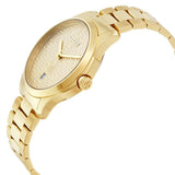 Gucci G Timeless Gold Dial Gold Steel Strap Unisex Watch - YA126461 Authentic Buy Shop Now