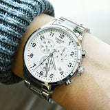Tissot Chrono XL Classic Silver Dial Silver Steel Strap Watch For Men - T116.617.11.037.00 Authentic Buy Shop Now