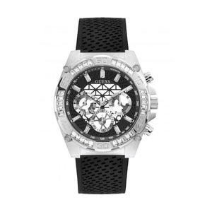 Guess Trophy Multifunction Black Dial Black Rubber Strap Watch for Men - GW0333G1 Authentic Buy Shop Now