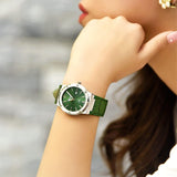 Salvatore Ferragamo F-80 Classic Green Dial Green Leather Strap Watch for Men - SFDT00119 Authentic Buy Shop Now