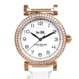 Coach Madison White Dial White Leather Strap Watch for Women - 14502401 Authentic Buy Shop Now
