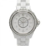 Chanel J12 Quartz Diamonds White Dial White Steel Strap Watch for Women - J12 H3110 Authentic Buy Shop Now