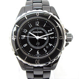Chanel J12 Quartz Ceramic Black Dial Black Steel Strap Watch for Women - J12 H0682 Authentic Buy Shop Now