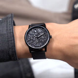 Guess Gadget Black Dial Black Mesh Bracelet Watch for Men - GW0538G3 Authentic Buy Shop Now