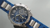 Guess Sport Multifunction Blue Dial Blue Rubber Strap Watch For Men - W0167G3 Authentic Buy Shop Now