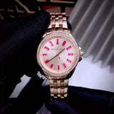Michael Kors Mini Pilot Quartz Gold Dial Gold Steel Strap Watch For Women - MK7367 Authentic Buy Shop Now