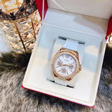 Guess Starlight Diamonds White Dial White Rubber Strap Watch for Women - W0846L5 Authentic Buy Shop Now