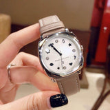 Marc Jacobs Mandy Silver Dial Brown Leather Strap Watch for Women - MJ1563 Authentic Buy Shop Now