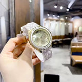 Michael Kors Jessa Multifunction Gold Dial White Leather Strap Watch For Women - MK7204 Authentic Buy Shop Now