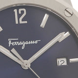 Salvatore Ferragamo F-80 Classic Blue Dial Silver Steel Strap Watch for Men - SFDT01320 Authentic Buy Shop Now