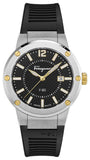 Salvatore Ferragamo F-80 Black Dial Black Rubber Strap Watch For Men - SFHY00120 Authentic Buy Shop Now