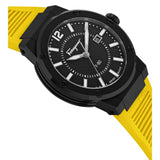 Salvatore Ferragamo F-80 Classic Black Dial Yellow Rubber Strap Watch for Men - SFHY01522 Authentic Buy Shop Now