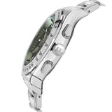Salvatore Ferragamo 1927 Chrono Green Dial Silver Steel Strap Watch for Men - SFKZ00423 Authentic Buy Shop Now