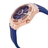 Guess Limelight Blue Dial Blue Silicone Strap Watch For Women - W1053L1 Authentic Buy Shop Now