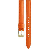 Michael Kors Runway Quartz Gold Dial Orange Leather Strap Watch For Women - MK2275 Authentic Buy Shop Now