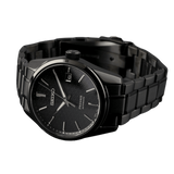Seiko Presage Sharp Edged Series Black Dial Black Steel Strap Watch For Men - SPB229J1 Authentic Buy Shop Now