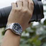 Seiko 5 Sports Automatic Analog Blue Dial Silver Steel Strap Watch For Men - SRPD51K1 Authentic Buy Shop Now