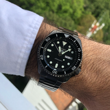 Seiko 5 Sports Automatic Black Dial Black Steel Strap Watch For Men - SRPD65K1 Authentic Buy Shop Now