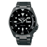 Seiko 5 Sports Automatic Black Dial Black Steel Strap Watch For Men - SRPD65K1 Authentic Buy Shop Now