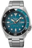 Seiko 5 Sports SKX Skeleton Green Dial Silver Steel Strap Watch For Men - SRPJ45K1 Authentic Buy Shop Now