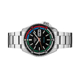 Seiko 5 Sports SKX Series Regatta Timer Retro Blue Dial Silver Steel Strap Watch For Men - SRPK13K1 Authentic Buy Shop Now