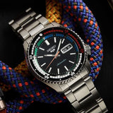 Seiko 5 Sports SKX Series Regatta Timer Retro Blue Dial Silver Steel Strap Watch For Men - SRPK13K1 Authentic Buy Shop Now