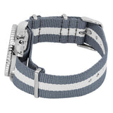 Seiko 5 Sports x Peanuts Surfboard Snoopy Limited Edition White Dial Two Tone NATO Strap Watch For Men - SRPK25K1 Authentic Buy Shop Now