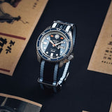 Seiko 5 Sports Honda Super Cub Limited Edition Blue Dial Two Tone NATO Strap Watch For Men - SRPK37K1 Authentic Buy Shop Now