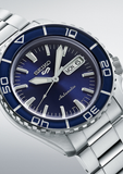 Seiko 5 Sports Automatic Blue Dial Silver Steel Strap Watch for Men - SRPK97K1 Authentic Buy Shop Now