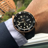 Seiko 5 Sport SKX Automatic Black Dial Black Silicone Strap Watch For Men - SRPD76K1 Authentic Buy Shop Now