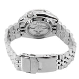 Seiko 5 Sports Automatic GMT Black Dial Silver Steel Strap Watch For Men - SSK001K1 Authentic Buy Shop Now