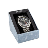 Seiko 5 Sports Automatic GMT Black Dial Silver Steel Strap Watch For Men - SSK001K1 Authentic Buy Shop Now