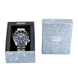 Seiko 5 Sports GMT SKX Automatic Blueberry Dial Silver Steel Strap Watch For Men - SSK003K1 Authentic Buy Shop Now