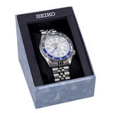 Seiko 5 Sports SKX GMT Automatic Sky Blue Dial Silver Steel Strap Watch For Men - SSK033K1 Authentic Buy Shop Now